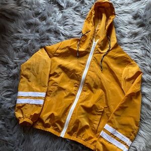 Orange windbreaker